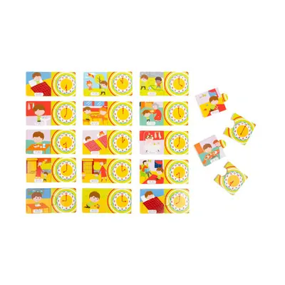 Legler - Výukové puzzle Denní činnosti a čas