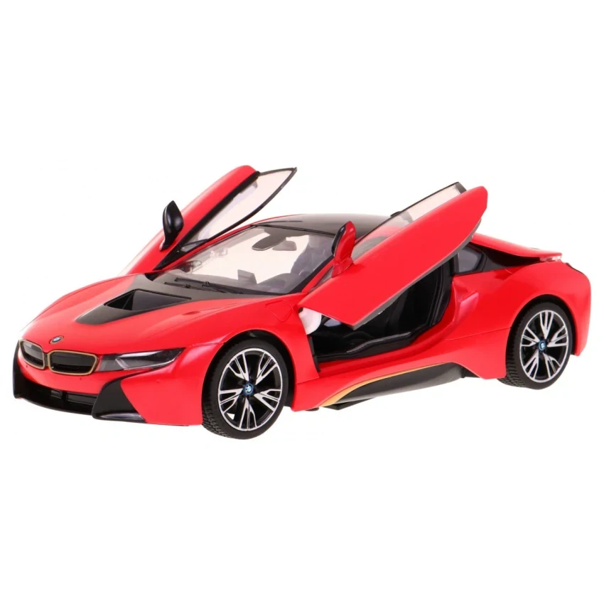 BMW i8 1:14 - červená barva, otevírací dveře na dálkové ovládání