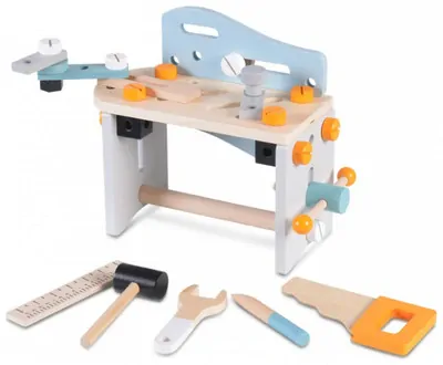 Multifunkční dřevěný pracovní stůl pro nejmenší EcoToys new color