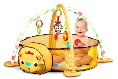 Eco Toys Hrací ohrádka s míčky - Lev