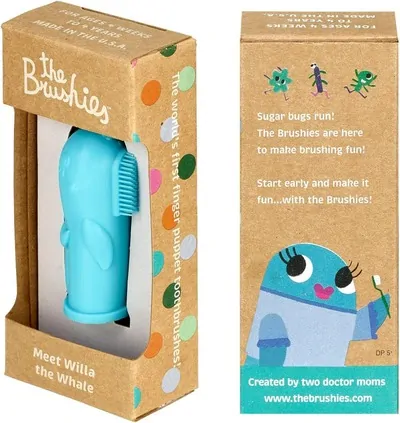 The Brushies Silikonový zubní kartáček - Velryba Willa