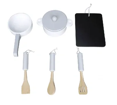 Dřevěná sada kuchyňského náčiní Ecotoys