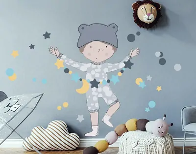 Samolepky na zeď - Teo, modrý