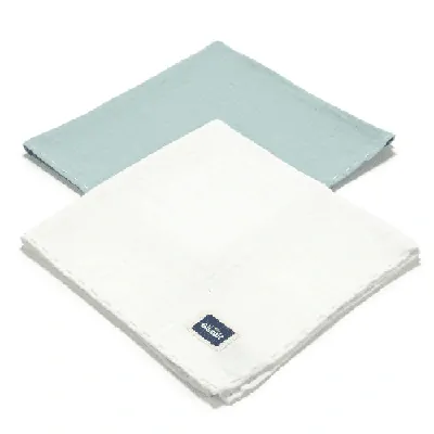 La Millou - 2ks mušelínové pleny/bryndáčky - Mint/Off white