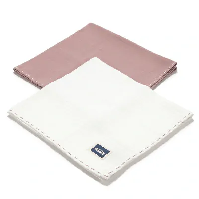 La Millou - 2ks mušelínové pleny/bryndáčky - French Levander/Off white
