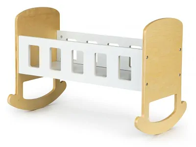 Dřevěné kolébka pro panenky Nature EcoToys - délka 40 cm