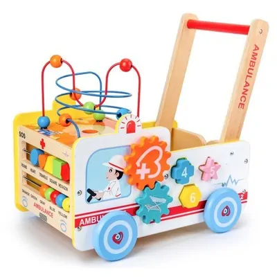 Eco Toys Didaktické chodítko - Sanitní vůz