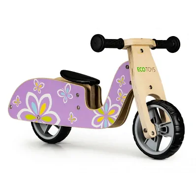 EcoToys - Dřevěné odrážedlo Butterfly