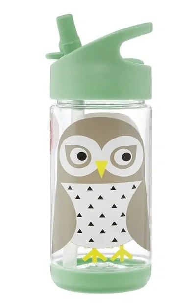3 Sprouts Dětská láhev na pití 350 ml - Sova