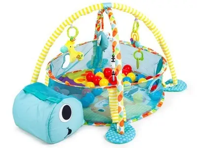 Eco Toys Hrací ohrádka s míčky - Želvička modrá