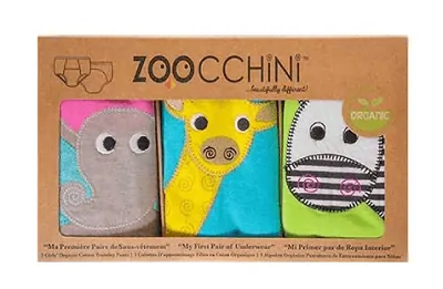 Zoocchini učící kalhotky - Set 3ks, dívčí 3-4 roky, Safari