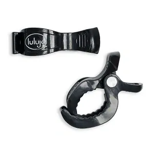 Lulujo Multifunkční klipsy ke kočárku - Black, 2ks