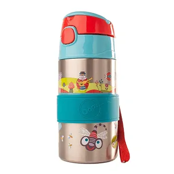 Oops Dětská láhev z nerezové oceli 400 ml - Small world
