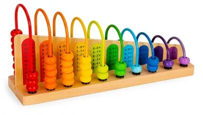 Dřevěné počítadlo Ecotoys
