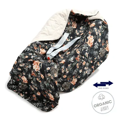 La Millou Zavinovací deka do autosedačky Blooming Boutique Noir/Velvet Rafaello