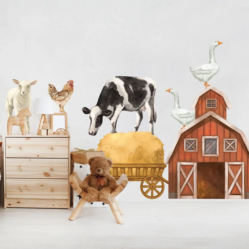 Samolepky na zeď - Farma, var. B