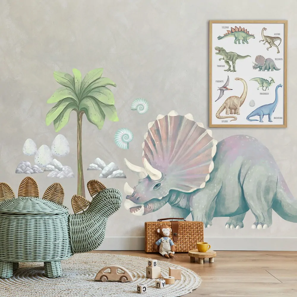 Samolepka na zeď - Triceratops XXL