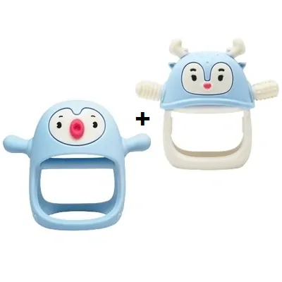 Smily Mia Sada kousátek Sob a Tučňák - Light blue