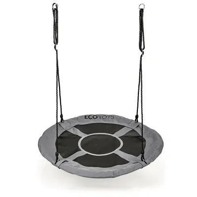 Houpací kruh Ecotoys, šedý - 110 cm, nosnost 150 kg