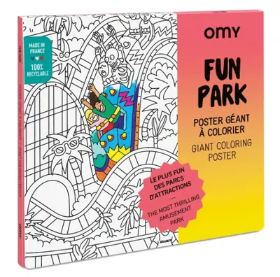 OMY Velký vybarvovací plakát - Fun Park 70 x 100 cm