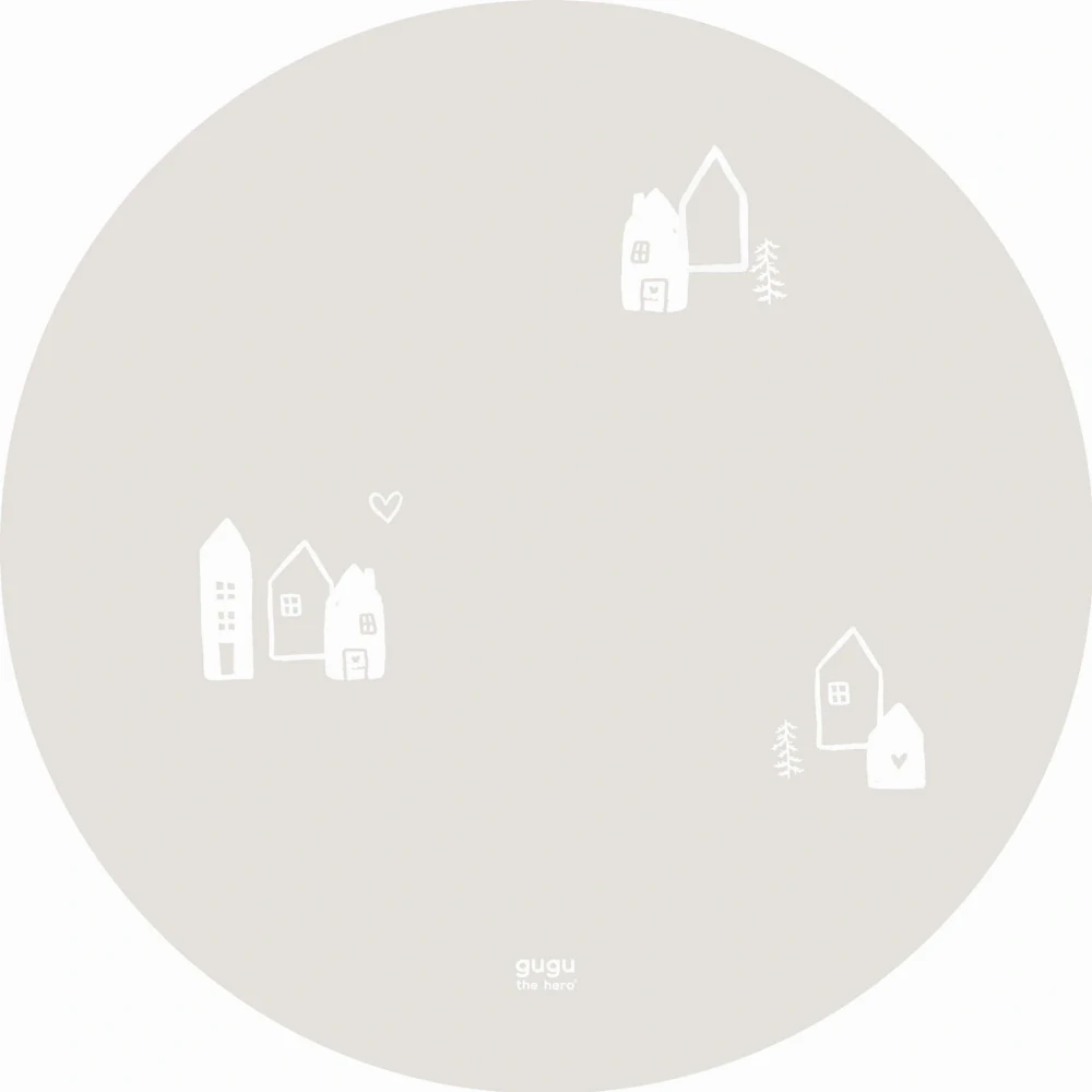 Gugu the Hero Kaučuková hrací podložka PRIME - Scandi Mist CIRCLE