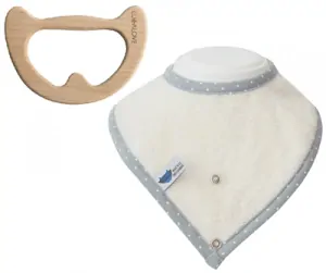 Lullalove SupeRRO baby ECO - Bryndák a kousátko 2v1, ecru