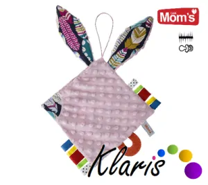 Mom´s Care Mazlící dečka s kousátkem - Ušák růžový