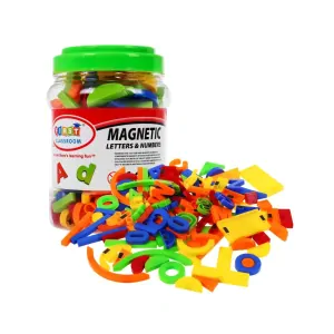 Magnetická písmenka, číslice a tvary - 128 ks
