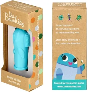 The Brushies Silikonový zubní kartáček - Velryba Willa