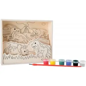 Legler - Dřevěná 3D omalovánka Dinosauři II