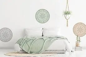 Samolepky na zeď - Boho Green Pastel