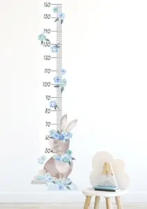 Samolepka na zeď metr - Králíček blankytný