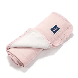 La Millou - Oboustranná mušelínová plenka 100x100 cm - Power pink/Off white