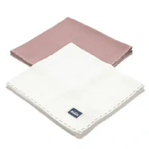 La Millou - 2ks mušelínové pleny/bryndáčky - French Levander/Off white