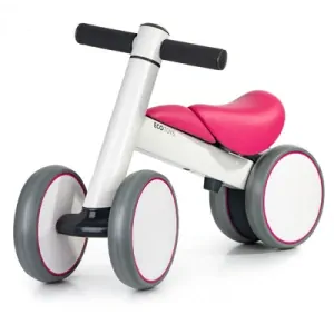 Eco Toys Odrážedlo pro nejmenší, nastavitelné řídítka i sedadlo - růžové