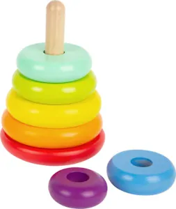 Legler - Nasazovací hra, duhová věž 15 cm