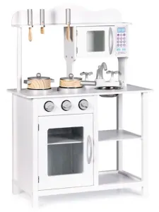 Dřevěná kuchyňka Ecotoys - bílá