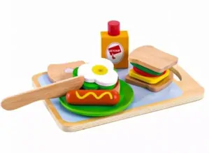 Příprava snídaně - dřevěný set Ecotoys