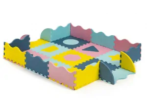 Eco Toys Pěnové puzzle na zem s mantinely - 121 x 121 cm