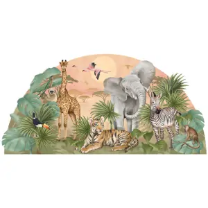 Samolepka na zeď - Safari 161 x 79 cm