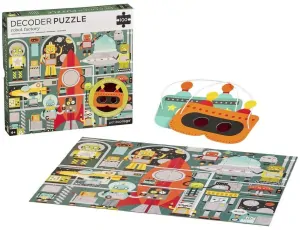 Dětské puzzle Petit Collage - Robot Factory, 100 ks