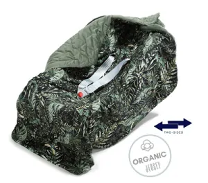 La Millou Zavinovací deka do autosedačky Botanical/Velvet khaki