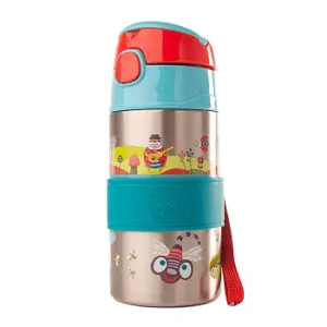 Oops Dětská láhev z nerezové oceli 400 ml - Small world