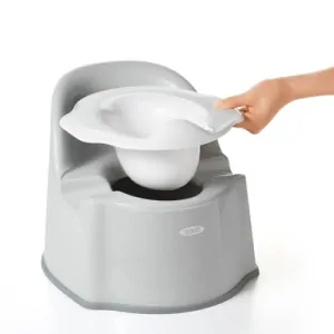 OXO Anatomický nočník s opěrkou zad - Gray