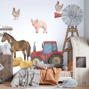 Samolepky na zeď - Farma, var. A