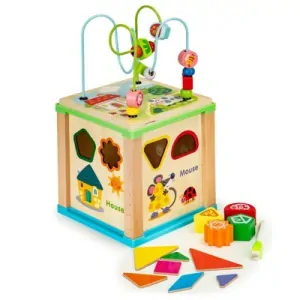 Ecotoys - Motorická edukační kostka Zvířátka