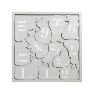 Pearhead - Milníkové dřevěné puzzle Zajíčci