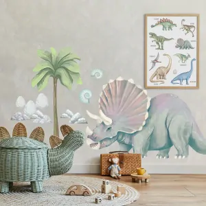 Samolepka na zeď - Triceratops XXL