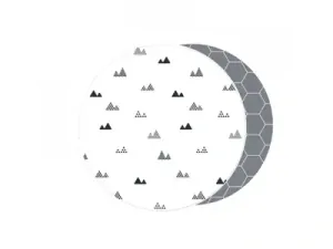 LALALU Podložka na hraní Premium Round Little Moutain, Ø 120cm