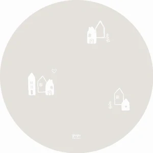 Gugu the Hero Kaučuková hrací podložka PRIME - Scandi Mist CIRCLE